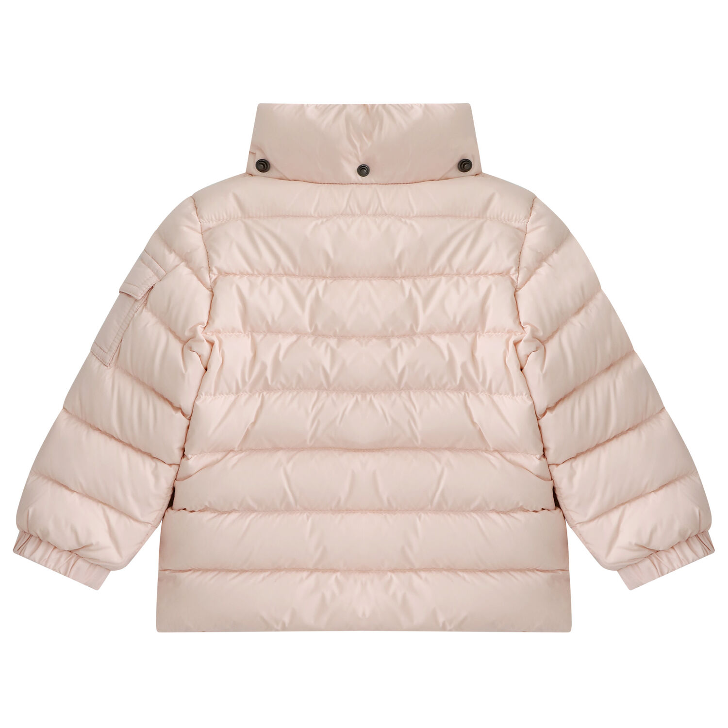 Younger Girls Pink Logo Puffer Jacket, 1, hi-res